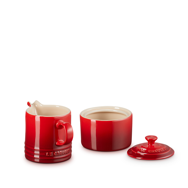 Le Creuset Cream & Sugar Set - Cerise