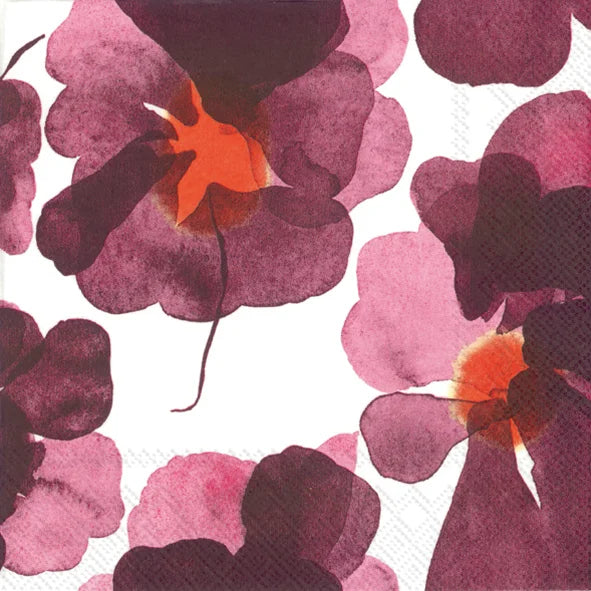 Marimekko Paper Lunch Napkins - VALSSI Bordeaux
