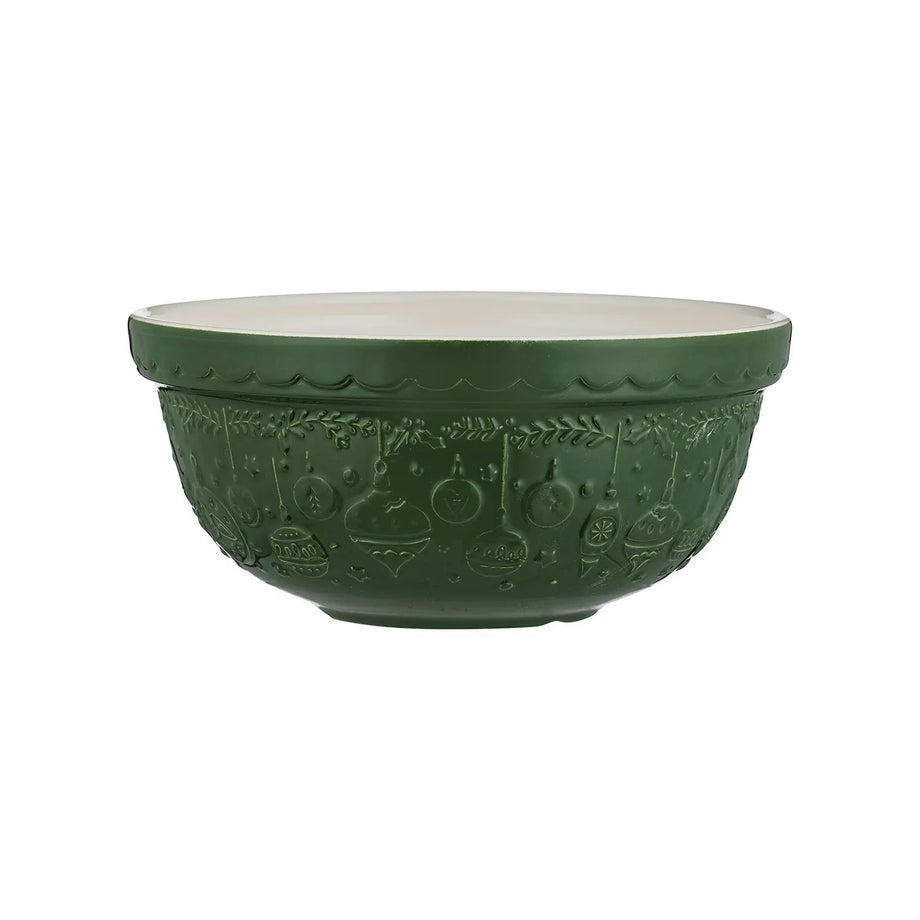 Mason Cash Deck The Halls Mixing Bowl - 2 L / 25cm - Green