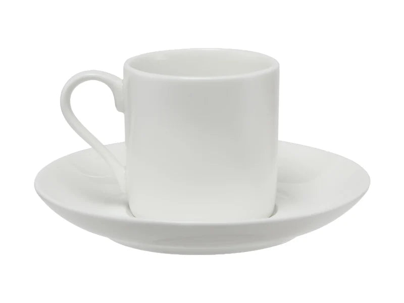 Maxwell & Williams Straight Demi Cup & Saucer - White
