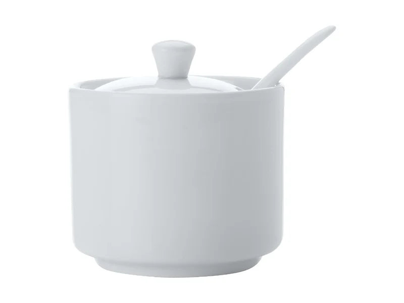Maxwell & Williams Sugar Bowl With Spoon - White