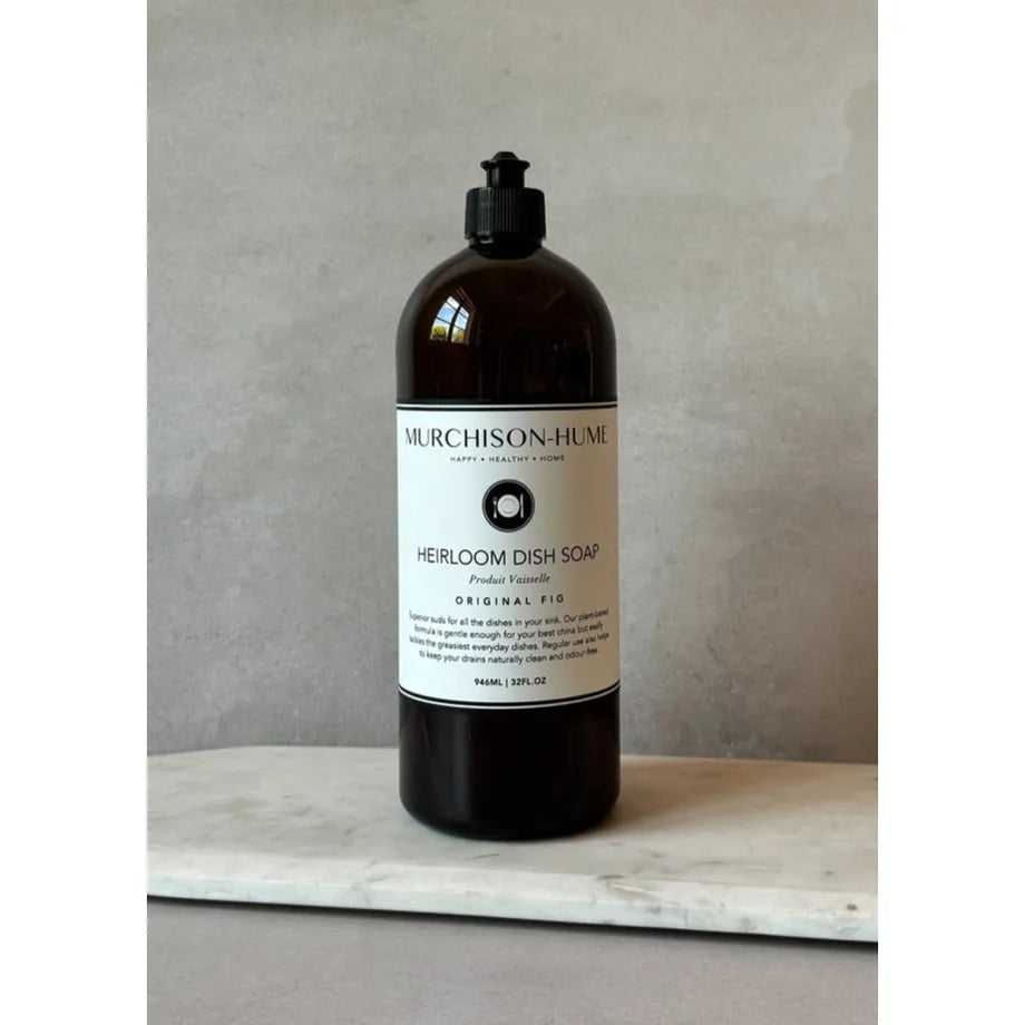 Murchison-Hume Heirloom Dish Soap - Fig originale / 32oz Bouteille de remplissage en plastique