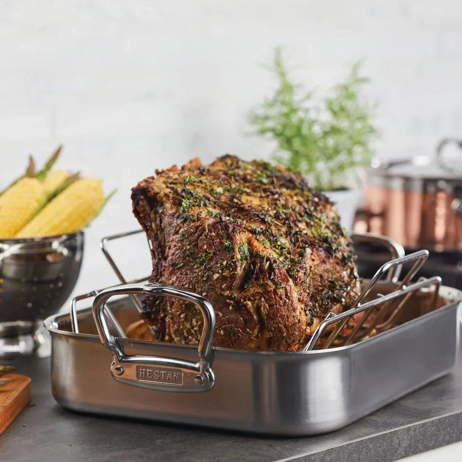 Hestan Provisions Stainless Steel  Roaster - Large / 16.5" x 11.8" x 3.5 / Pre -sell / Available 8 Oct