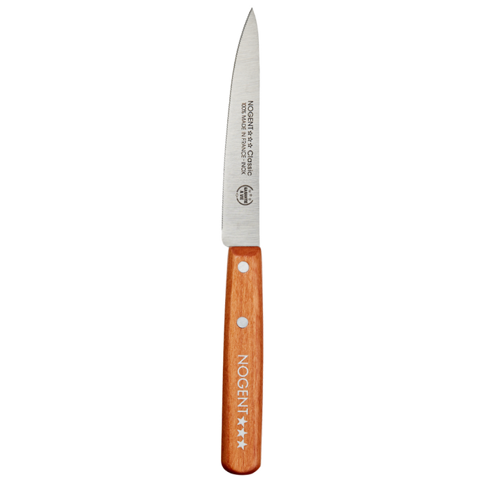 Nogent French Utility & Tomato Serrated Knife 4.25" -  Cherrywood