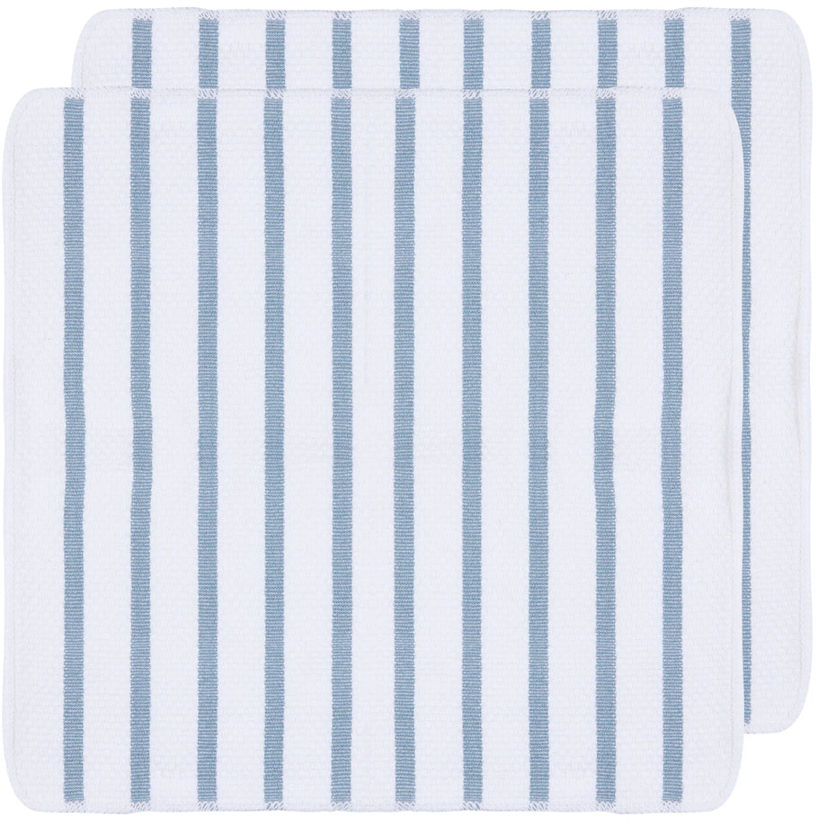 Now Designs Basketweave Dishcloths set of 2 - Slate Blue