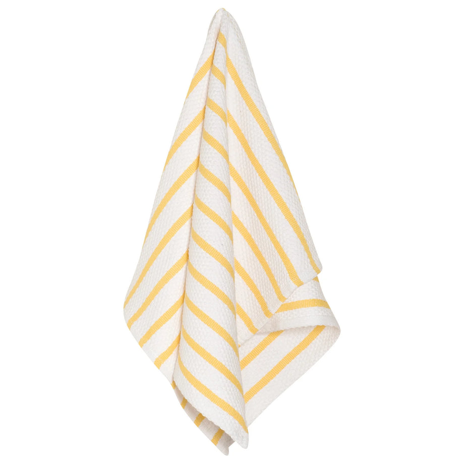 Now Designs Basketweave Dishtowel - Lemon