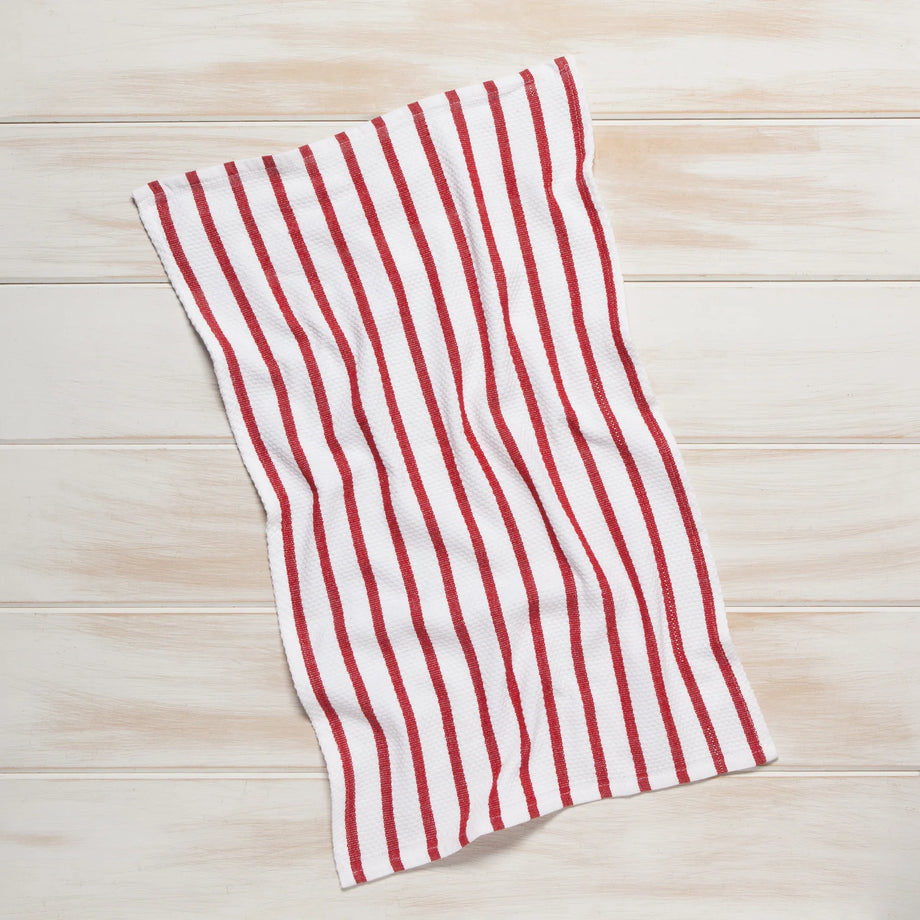 Now Designs Basketweave Dishtowel - Red