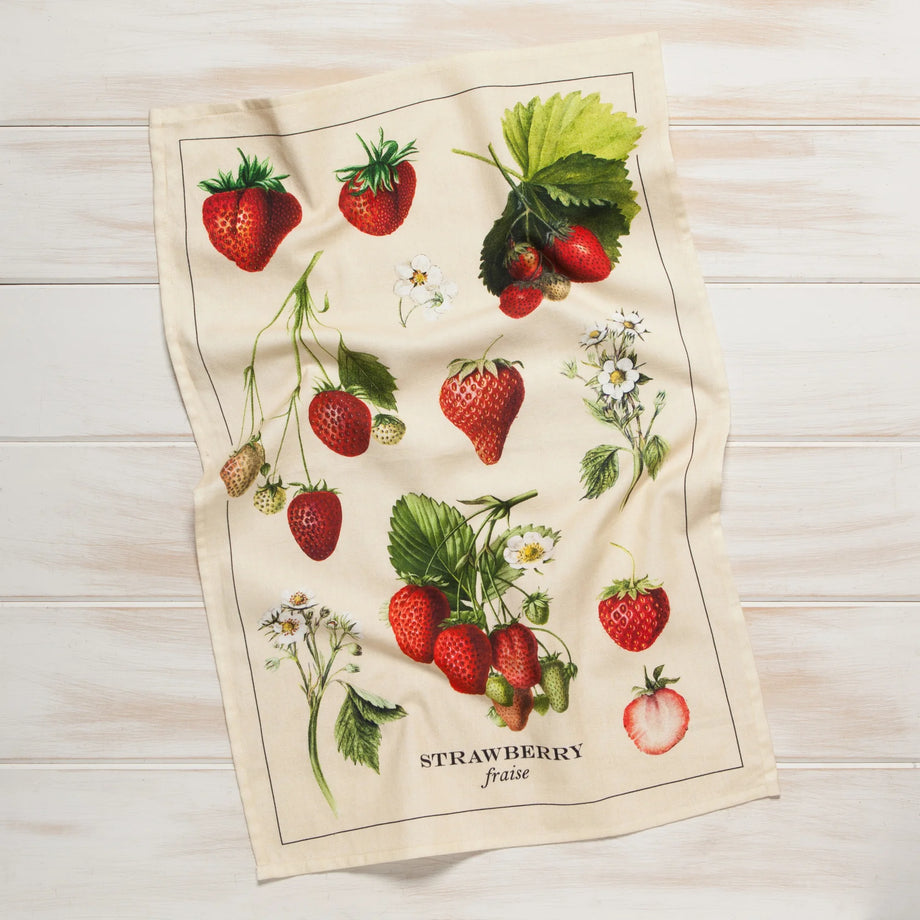 Now Designs Dishtowel - Vintage Strawberries