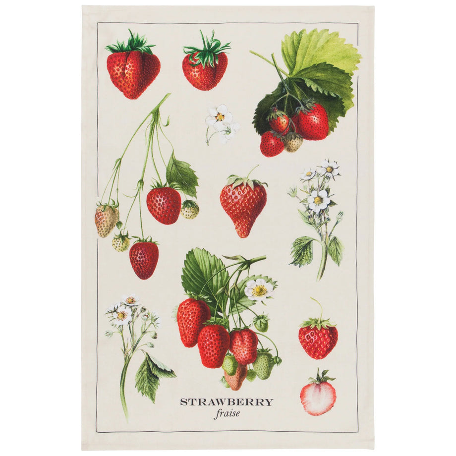 Now Designs Dishtowel - Vintage Strawberries