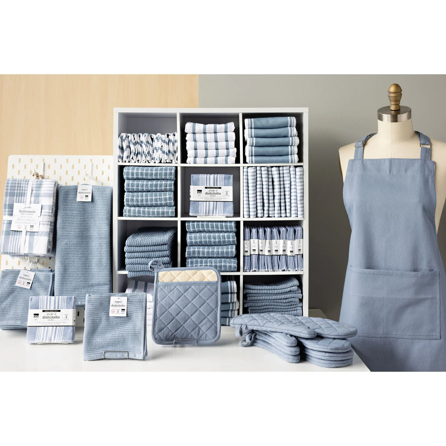 Now Designs Ripple Dishtowel - Slate Blue