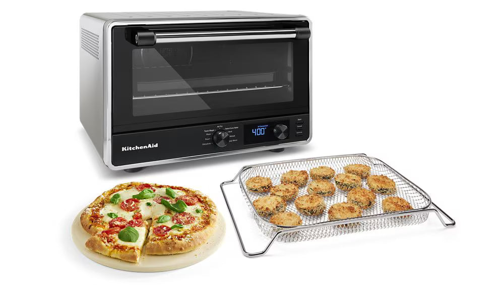 KitchenAid Digital Countertop Oven with Air Fry & Pizza Function – Contour Silver