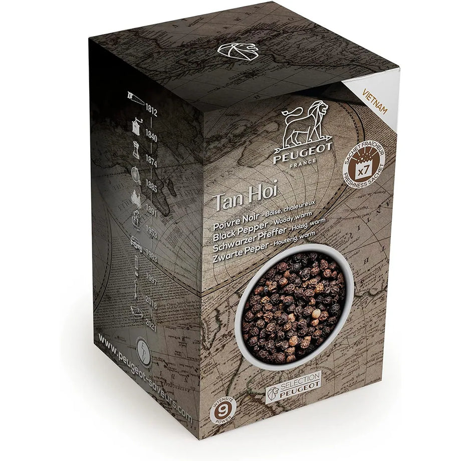 Peugeot Tan Hoi Black Pepper 140g Vietnam- box of 7 x 20g / sachets
