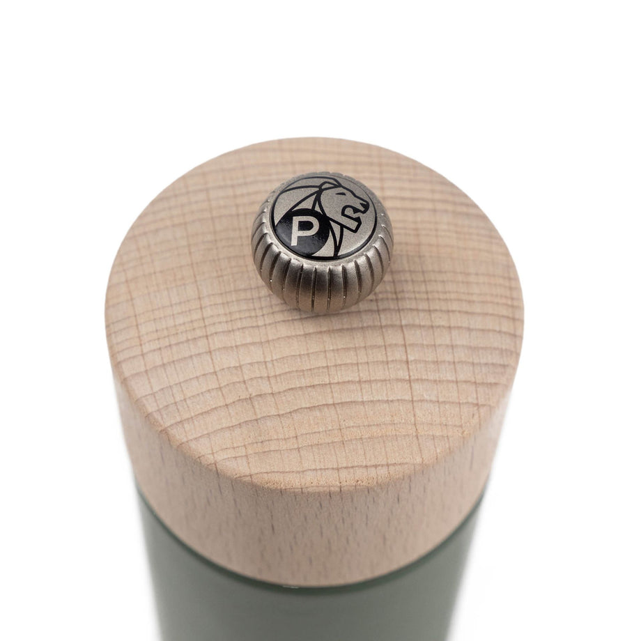 Peugeot Boreal Pepper Mill, Wood, Forest Green, 12 cm / 5 "