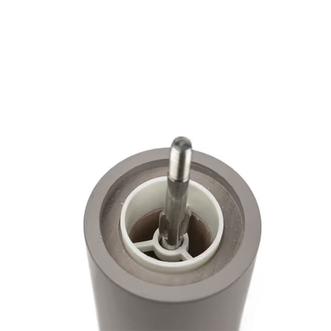 Peugeot  Boreal Zirlion Salt Mill, Wood,  Pebble Gray, 12 cm / 5 "