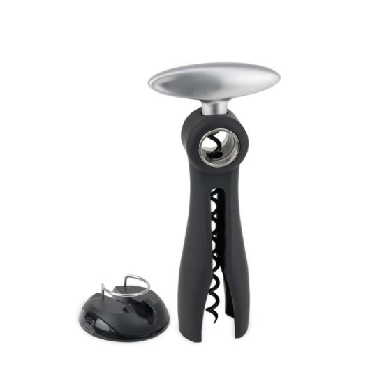 Peugeot Salma Corkscrew with Foil Cutter, Black