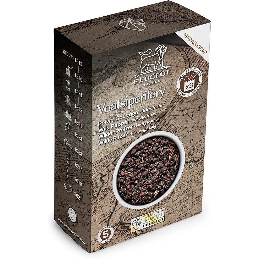 Peugeot Voatsiperifery Wild Pepper 60g Madagascar- box of 3 x 20g / sachets
