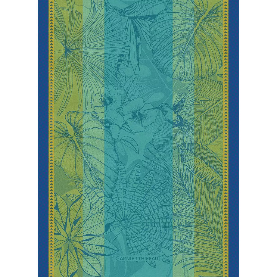 Garnier-Thiebaut Kitchen Towel - Plantes Exotiques Baltique