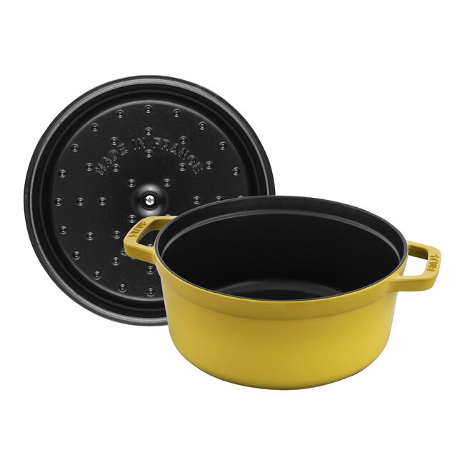 STAUB Cast Iron Round Cocotte  3.7 L - Citron