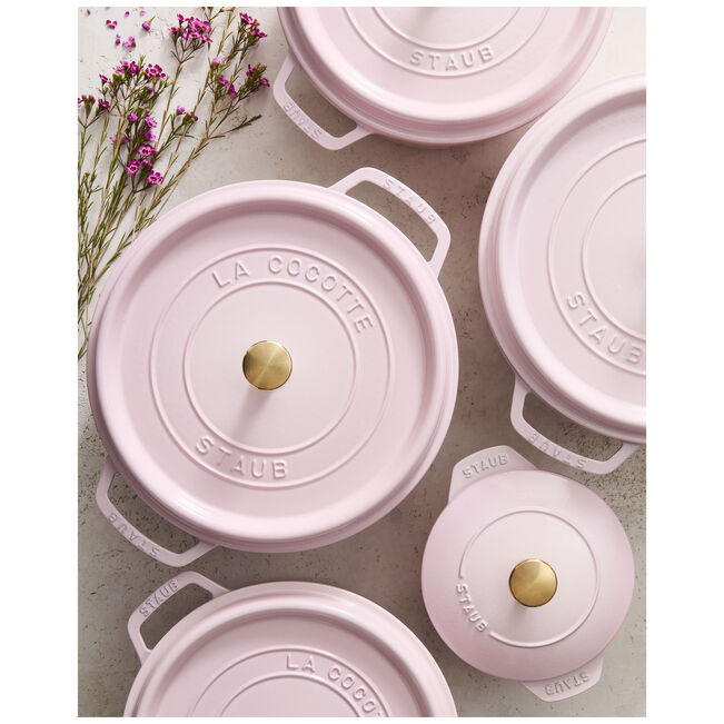 STAUB Cast Iron Round Cocotte  3.7 L - Sorbet Rose