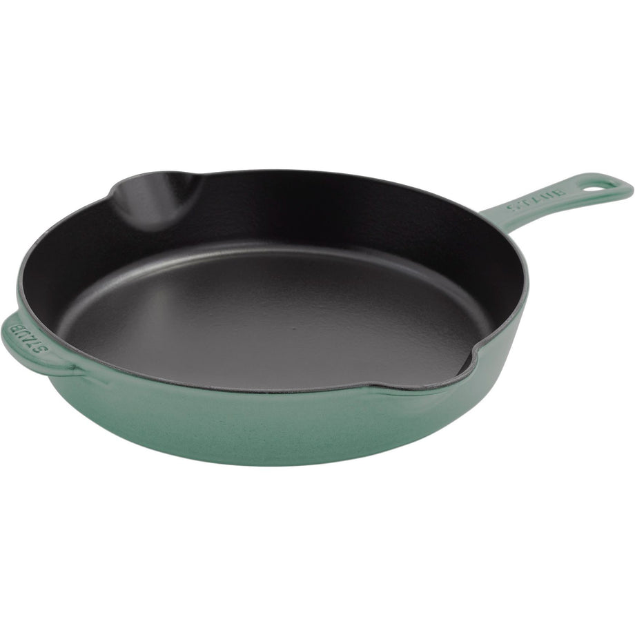 STAUB Cast Iron Traditional Deep Frypan 22 cm / 8.5 inch  - Eucalyptus