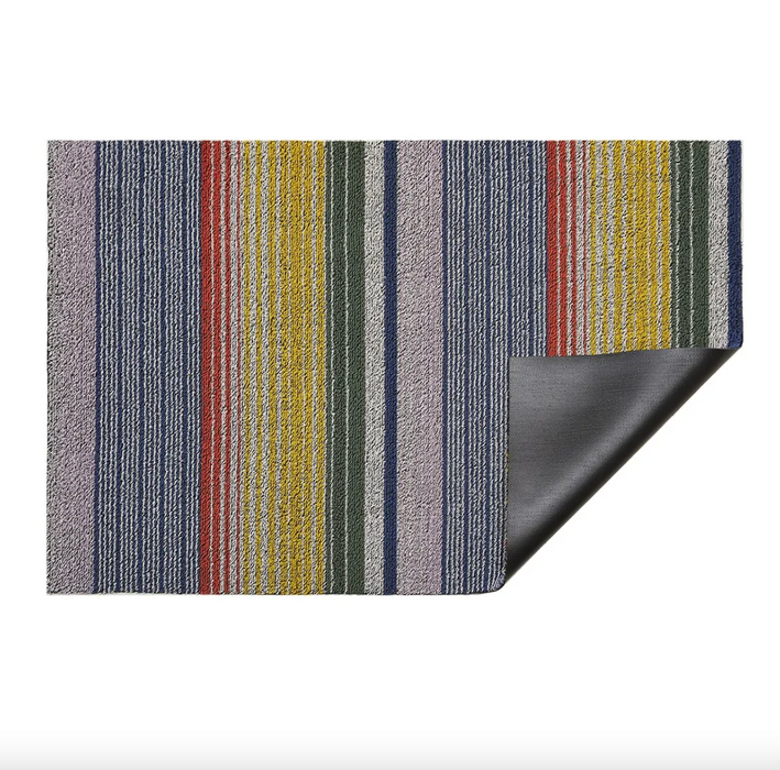 Chilewich Indoor Outdoor Shag Doormat - Pop Stripe / 18x28"