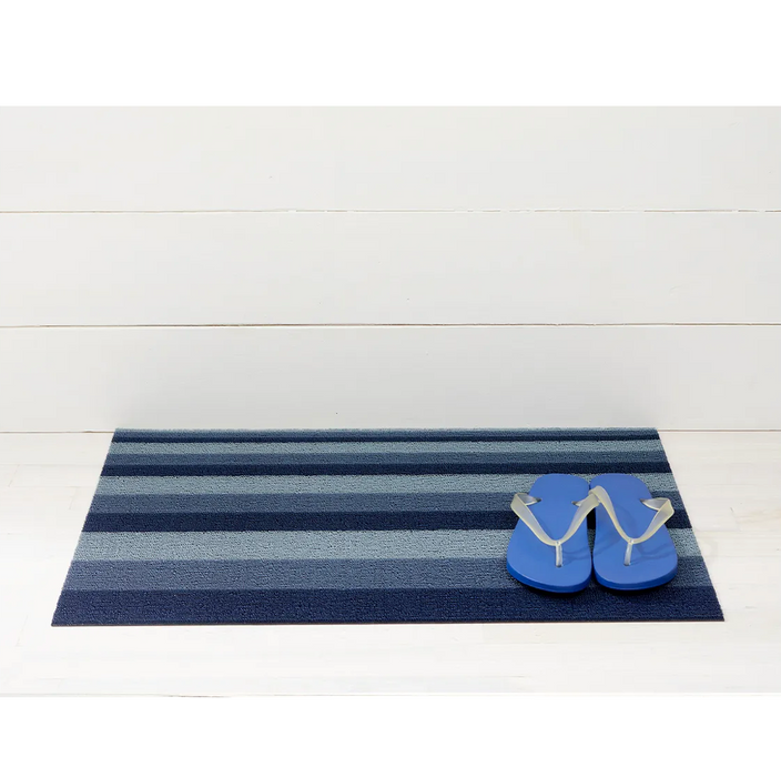 Chilewich Indoor Outdoor Shag Utility Mat - Bounce / Storm / 24x36"