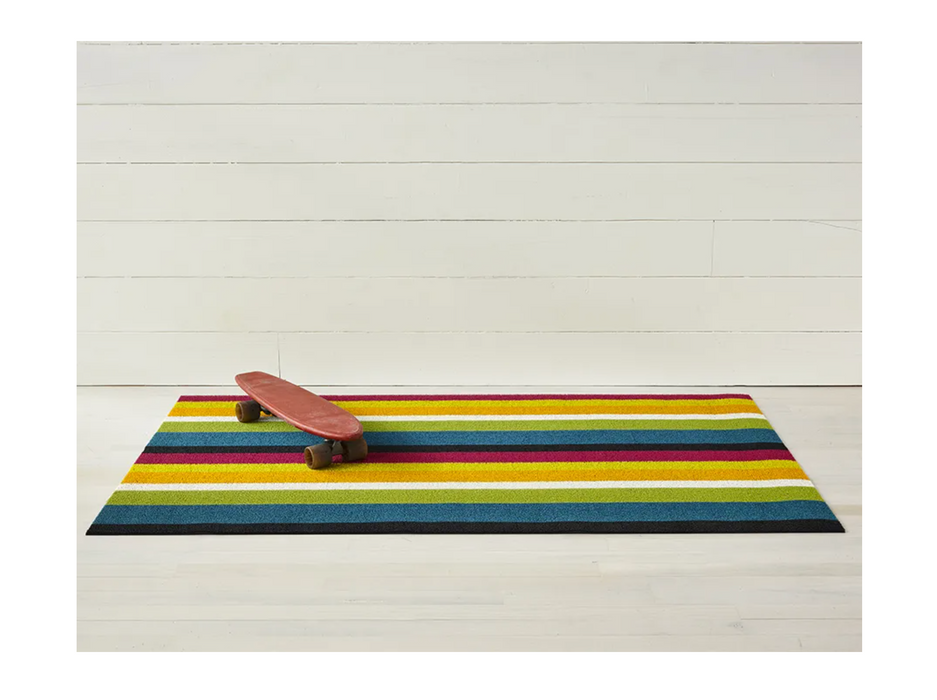 Chilewich Indoor Outdoor Shag Doormat - Bold Stripe / Multi / 24x36"