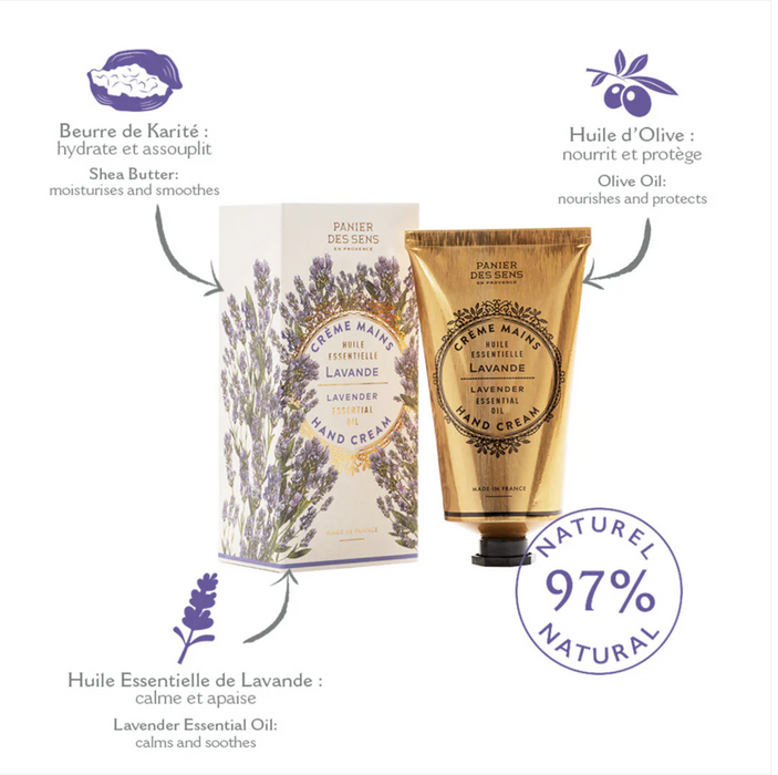 Panier des Sens Hand Cream Relaxing Lavender 2.6lf.oz/75ml