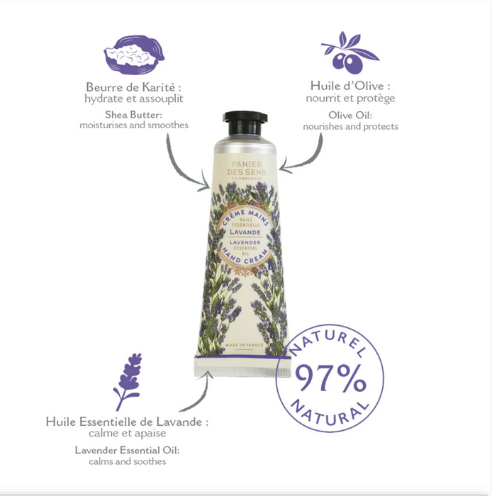 Panier des Sens Mini Hand Cream Relaxing Lavender 1fl.oz/30ml