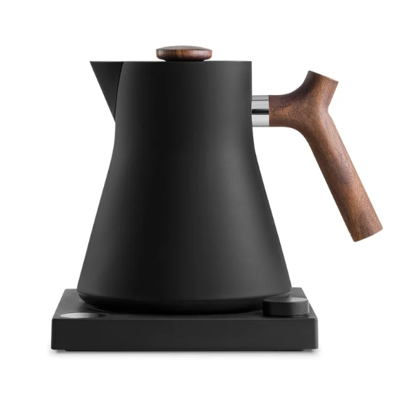 Corvo EKG Electric Kettle - Matte Black avec poignée noire