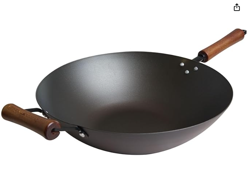 Joyce Chen Pre-Seasoned Carbon Steel Wok - 14"