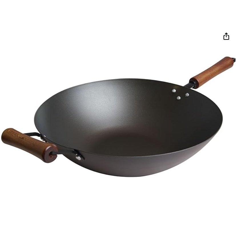 Joyce Chen Pre-Seasoned Carbon Steel Wok - 14"