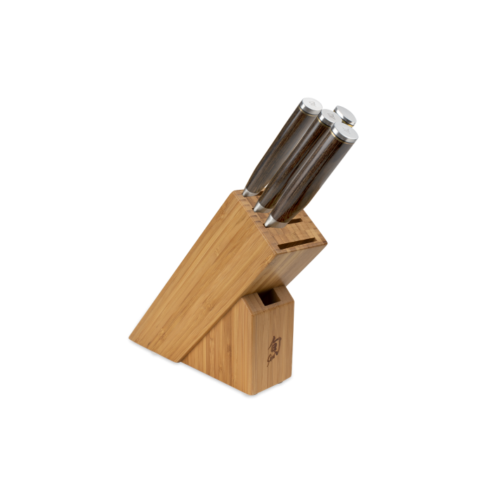 Ensemble 5 pièces Shun Premier Block - Marron