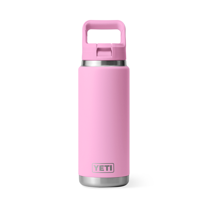 YETI Rambler® 769 ML Water Bottle with Colour-Matched Straw Cap - Power Pink