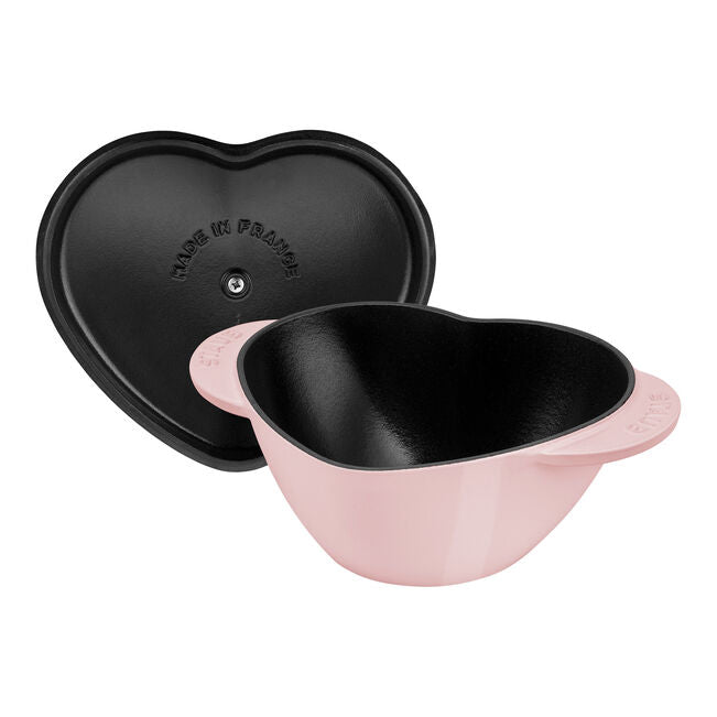 Staub Cast Iron Heart Cocotte 1.6L - Sorbet Rose
