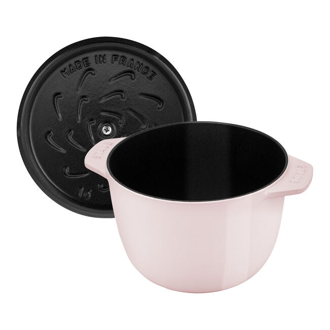 Staub Cast Iron Round Rice Cocotte 1.75L - Sorbet Rose