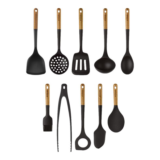Staub Kitchen Silicone Gadgets set of 10 - Black