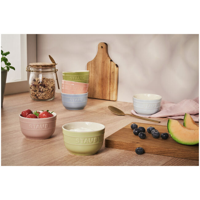 STAUB Ceramique Macaron Ramekin Set of 6 / 9cm - Mixed Colors