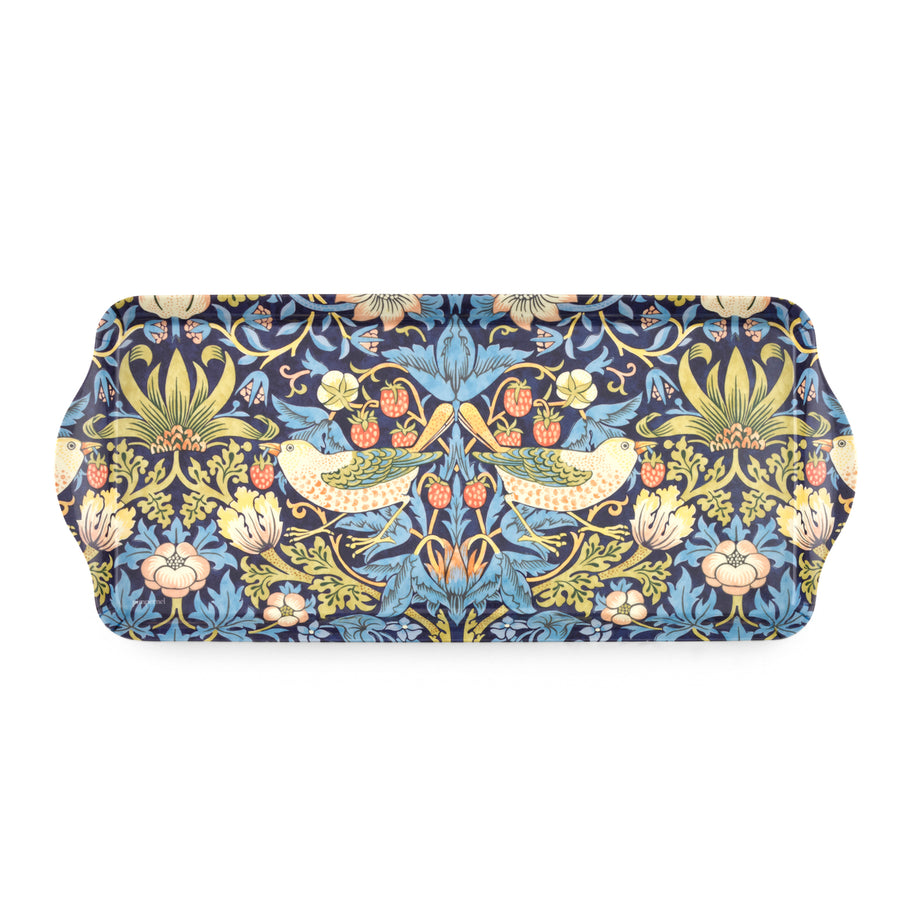 Morris & Co. Strawberry  Melamine Sandwich Tray - Thief Blue