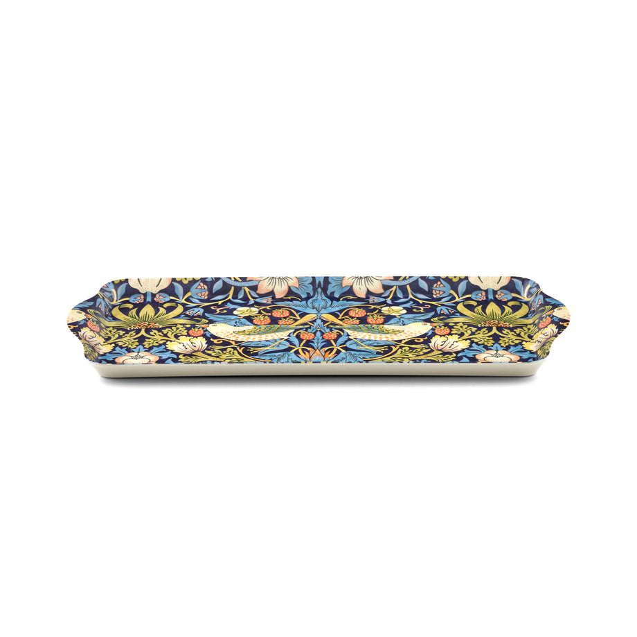 Morris & Co. Strawberry  Melamine Sandwich Tray - Thief Blue