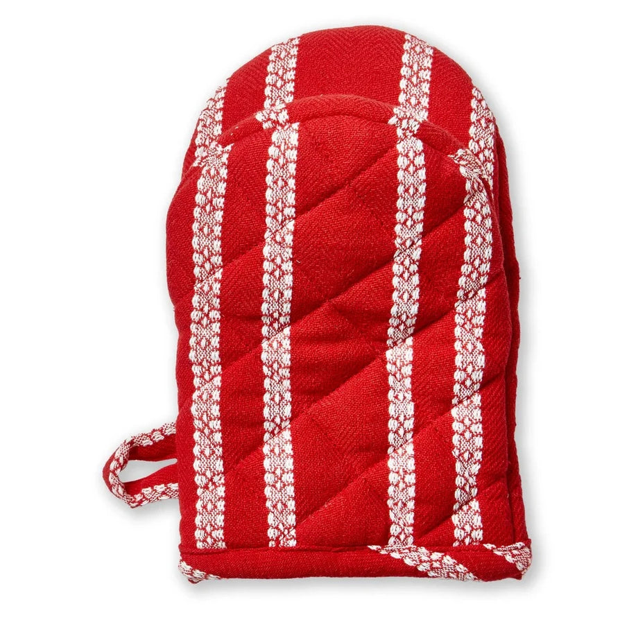 TAG Enchanting Half Oven Mitt - Red Stripe