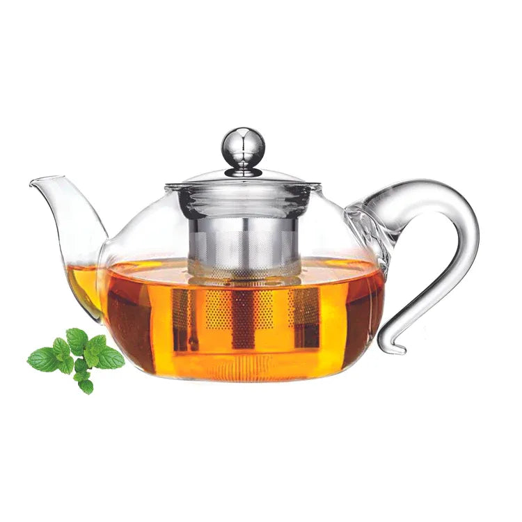 Cuisinox Miranda 40 oz Glass Teapot With Stainless Steel Infuser