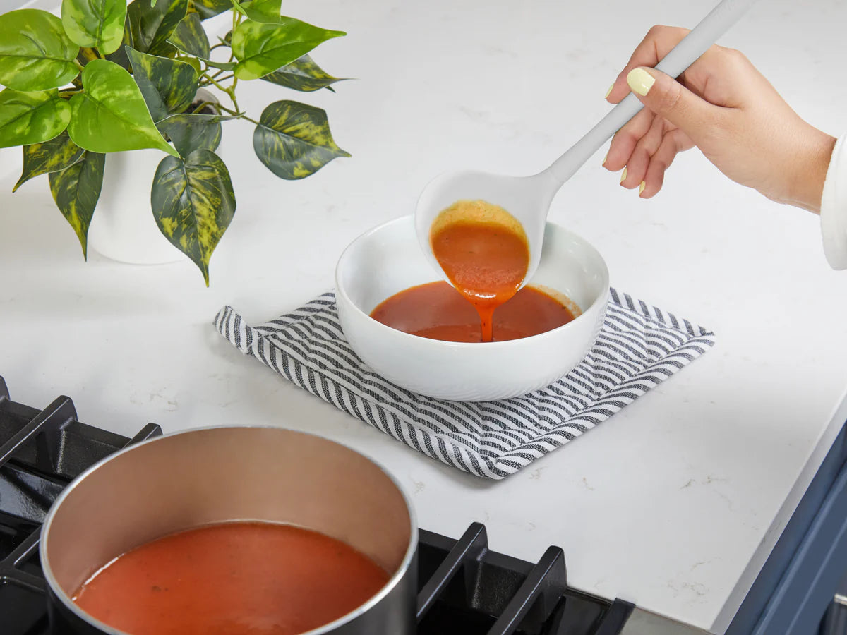 Tovolo Flex-Core Silicone Ladle - Oyster Gray