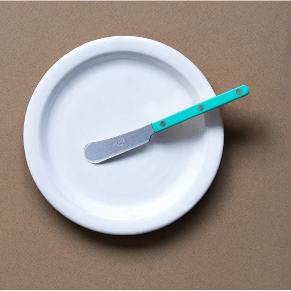 Couteau à tartiner bistrot - Turquoise, finition ancienne