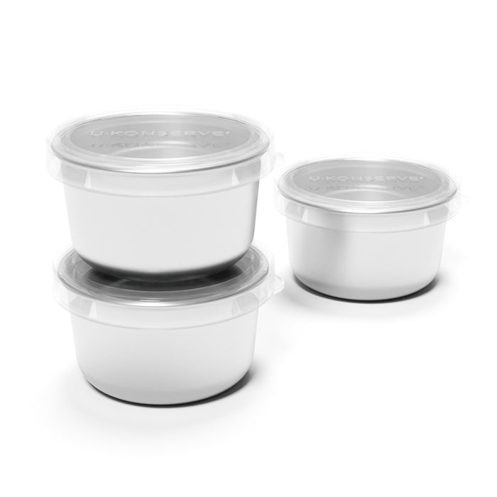 Fenigo Ukonserve Stainless Steel Dip Containers with Silicone Lid - Set of 3