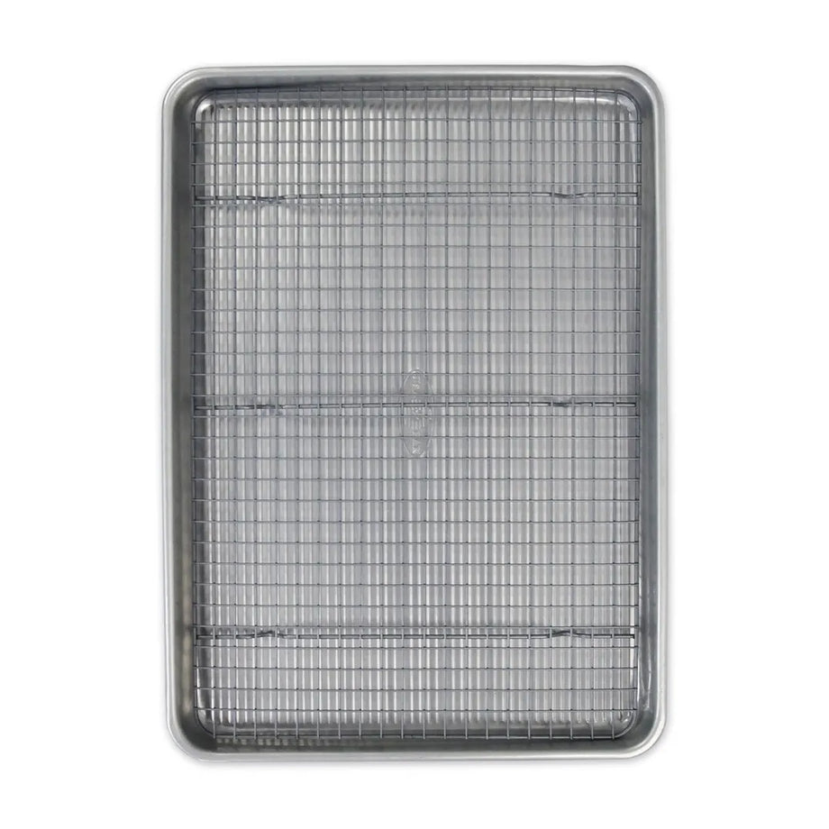 USA PAN Nonstick Aluminum Half Sheet Pan & Rack Set