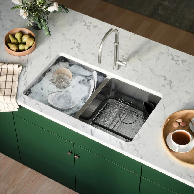 Umbra Sinkin Dish Rack - Smoke Nickel