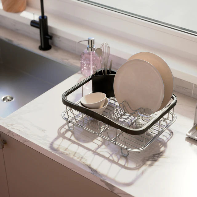 Umbra Sinkin Multi Use Dish Rack - Black Nickel