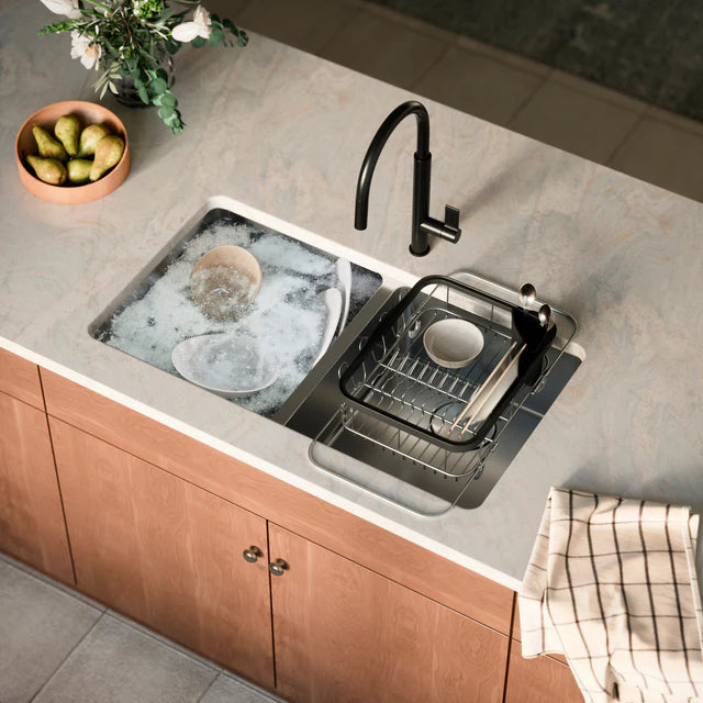 Umbra Sinkin Multi Use Dish Rack - Black Nickel