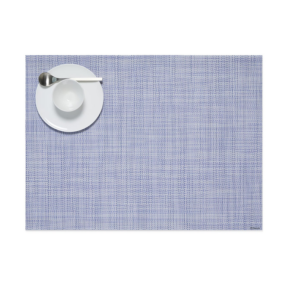 Chilewich Table Mats - Mini Basketweave / Periwinkle